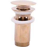 Донный клапан Rav Slezak MD0484Z click-clack Золото — фото 1, Донные клапаны