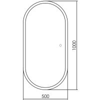 Товар: Зеркало Abber Kontur 50 с подсветкой с сенсорным выключателем и диммером арт-AG6303S-1.0 - фото 3 Зеркало Abber Kontur 50 с подсветкой с сенсорным выключателем и диммером арт-AG6303S-1.0 — фото 3, Зеркала в ванную комнату