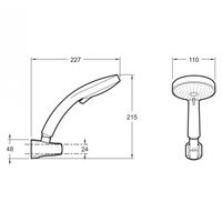 Товар: Душевой гарнитур Jacob Delafon Citrus E12917-CP Хром - фото 9 Душевой гарнитур Jacob Delafon Citrus E12917-CP Хром — фото 9, Душевое оборудование. Душевая программа
