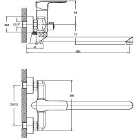 Товар: Смеситель для ванны Orange Merci M13-211cr универсальный Хром - фото 5 Смеситель для ванны Orange Merci M13-211cr универсальный Хром — фото 5, Смесители