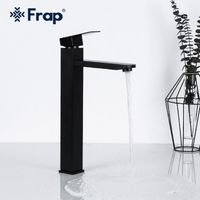 Смеситель для раковины Frap H802-6 Черный матовый арт-F10802-62 — фото 2, Смесители для раковины