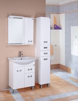 Зеркало со шкафом Onika Балтика 58.01 R 205816 Белое — фото 2, Зеркальные шкафы в ванную