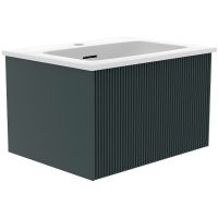 Товар: Тумба под раковину La Fenice Terra 60 FNC-01-TER-G-60 подвесная Серо-зеленая - фото 1 Тумба под раковину La Fenice Terra 60 FNC-01-TER-G-60 подвесная Серо-зеленая — фото 1, Мебель для ванной