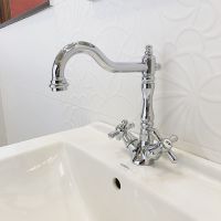 Смеситель для раковины Rav Slezak Morava retro MK120.5/8 Хром — фото 3, Смесители для раковины