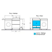 Тумба под раковину СанТа Марс 130 700316 Белая — фото 5, Тумбы под раковину