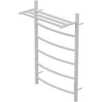 Электрический полотенцесушитель Point Афина PN04858PW П5 500x800 с полкой диммер справа Белый — фото 2, Электрические полотенцесушители