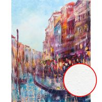 Фреска Ortograf Городской пейзаж живопись 8044 Фактура бархат FX Флизелин (2,1*2,7) Голубой/Фиолетовый, Город/Абстракция/Живопись — фото 1, Фрески