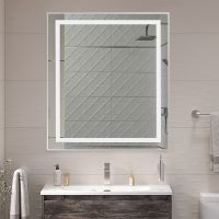 Зеркало BelBagno Kraft 70 SPC-KRAFT-700-800-SENS-AL с подсветкой Сатин с сенсорным выключателем — фото 2, Зеркала в ванную комнату