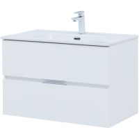 Товар: Тумба под раковину Aquanet Алвита New 80 277514 подвесная Белая матовая - фото 2 Тумба под раковину Aquanet Алвита New 80 277514 подвесная Белая матовая — фото 2, Мебель для ванной