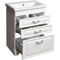 Тумба под раковину Stella Polar Кармела 60 SP-00000177 Ольха белая — фото 3, Мебель для ванной