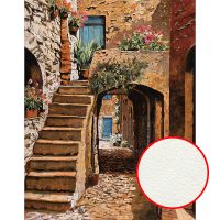 Фреска Ortograf Городской пейзаж живопись 11819 Фактура флок FLK Флизелин (2,1*2,7) Коричневый, Город/Цветы/Живопись — фото 1, Фрески