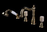 Товар: Смеситель на борт ванны Boheme Royal Cristal 395-Royal/CRST Золото - фото 2 Смеситель на борт ванны Boheme Royal Cristal 395-Royal/CRST Золото — фото 2, Смесители