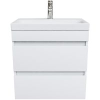 Тумба с раковиной Iddis Zodiac 60 ZOD6CB0i95K подвесная Белая — фото 1, Тумбы с раковиной