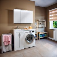 Зеркальный шкаф Runo Лира 105 00-00000254 с подсветкой Белый — фото 5, Зеркальные шкафы в ванную