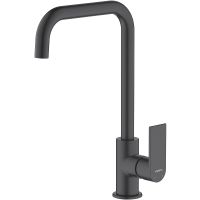 Смеситель для кухни Aquatek Лира AQ1480MB Черный матовый — фото 1, Смесители для кухни