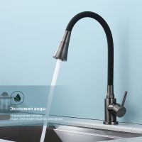 Смеситель для кухни Splenka S201.4306.09 Графит матовый Черный — фото 3, Смесители для кухни