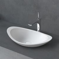 Раковина-чаша Abber Stein 60 AS2606 Белая матовая — фото 1, Раковины накладные