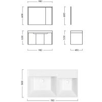 Товар: Комплект мебели для ванной Ceruttispa Maiella 90 10039 подвесной Темно-серый - фото 6 Комплект мебели для ванной Ceruttispa Maiella 90 10039 подвесной Темно-серый — фото 6, Комплекты мебели для ванной