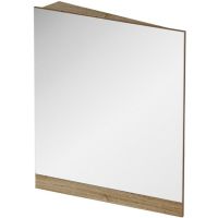 Зеркало Ravak 10° 55 L X000001072 угловое Темный орех — фото 1, Зеркала в ванную комнату