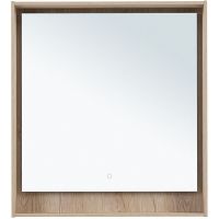 Товар: Зеркало Aquanet Милан 80 336405 с подсветкой Дуб светлый с сенсорным выключателем - фото 3 Зеркало Aquanet Милан 80 336405 с подсветкой Дуб светлый с сенсорным выключателем — фото 3, Мебель для ванной