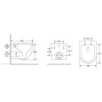 Товар: Унитаз Berges Okus Rimless 081127 подвесной с сиденьем Микролифт - фото 6 Унитаз Berges Okus Rimless 081127 подвесной с сиденьем Микролифт — фото 6, Подвесные унитазы