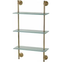 Стеклянная полка Migliore Mirella 17163 Бронза — фото 1, Полки для ванной и душа