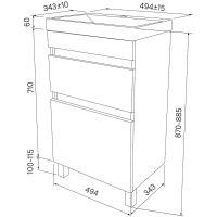 Товар: Тумба с раковиной Iddis Zodiac 50 ZOD5CBFi95K Белая - фото 7 Тумба с раковиной Iddis Zodiac 50 ZOD5CBFi95K Белая — фото 7, Мебель для ванной