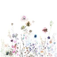 Панно Marburg Crush Motion 63449 Винил на флизелине (2,1*2,7) Белый/Разноцветный, Цветы — фото 1, Обои для стен