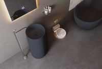 Товар: Раковина SantiLine 45 SL-4014MG Серая матовая - фото 2 Раковина SantiLine 45 SL-4014MG Серая матовая — фото 2, Раковины напольные