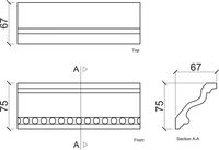 Карниз гибкий Европласт 1.50.216 2000x75x67 мм — фото 3, Карнизы
