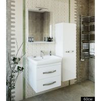 Зеркало Sanflor Одри 60 Н0000001155 Белое — фото 1, Зеркала в ванную комнату