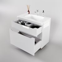 Товар: Тумба под раковину Style Line Марелла 80 Люкс Plus СС-00002402 Белый глянец антискрейтч - фото 3 Тумба под раковину Style Line Марелла 80 Люкс Plus СС-00002402 Белый глянец антискрейтч — фото 3, Мебель для ванной