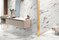 Товар: Керамическая плитка Porcelanite Dos Firenze 1219 Calacatta Gold Ret POR_F1219_CAL_120 настенная 40х120 см - фото 2 Керамическая плитка Porcelanite Dos Firenze 1219 Calacatta Gold Ret POR_F1219_CAL_120 настенная 40х120 см — фото 2, Керамогранит