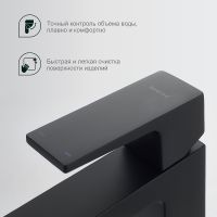 Смеситель для раковины Splenka S01.15.06 Черный матовый — фото 6, Смесители