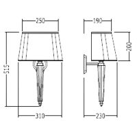 Светильник Devon&Devon Crystal DECRYSTALCR Хром Кремовый — фото 3, Аксессуары для ванной