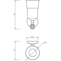 Товар: Стакан для зубных щеток Migliore Amerida 16573 Бронза с кристаллом Swarovski - фото 3 Стакан для зубных щеток Migliore Amerida 16573 Бронза с кристаллом Swarovski — фото 3, Стаканы для зубных щеток