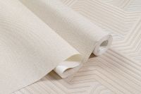 Обои Артекс Каскад 10907-01 Винил на флизелине (1,06*10,05) Бежевый, Однотонный/Рогожка — фото 6, Обои для стен