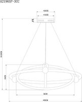 Товар: Люстра Artelamp Harley A2196SP-3CC Прозрачная Хром - фото 5 Люстра Artelamp Harley A2196SP-3CC Прозрачная Хром — фото 5, Люстры
