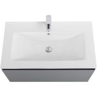 Товар: Тумба под раковину Art&Max Latina 80 AM-Latina-800-1C-SO-GM подвесная Серая матовая - фото 5 Тумба под раковину Art&Max Latina 80 AM-Latina-800-1C-SO-GM подвесная Серая матовая — фото 5, Мебель для ванной