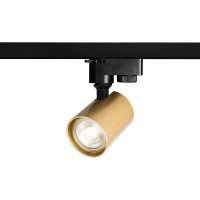 Трековый светильник Crystal Lux CLT 0.31 001 60 BL-GO Черный Золото — фото 1, Трековые светильники