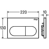 Инсталляция Viega Prevista Dry 792 831 для подвесных унитазов с Белой клавишей смыва — фото 6, Инсталляции для унитазов