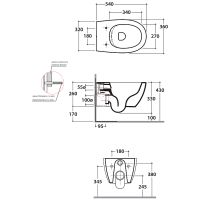 Товар: Унитаз Globo 4ALL MDS03.AR подвесной Черный матовый без сиденья - фото 4 Унитаз Globo 4ALL MDS03.AR подвесной Черный матовый без сиденья — фото 4, Подвесные унитазы