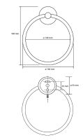 Кольцо для полотенец Bemeta Omega 104104062 Хром — фото 3, Полотенцедержатели
