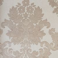 Обои Wiganford by Solo Safita AC20174 Винил на флизелине (1,06*10,05) Бежевый, Дамаск — фото 1, Обои для стен
