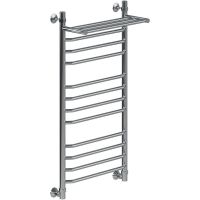 Водяной полотенцесушитель Ника Trapezium ЛТ (Г2) ВП 100/50 с полкой Хром — фото 1, Водяные полотенцесушители