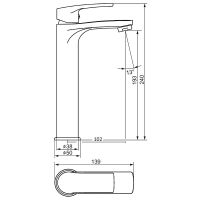 Смеситель для раковины Damixa Eclipse 2.0 480250000 Хром — фото 4, Смесители