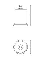 Контейнер для хранения Migliore Mirella 17310 Золото — фото 2, Органайзеры для ванной