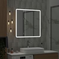 Товар: Зеркальный шкаф Reflection Chill 800х800 RF2315CH с подсветкой Белый матовый - фото 9 Зеркальный шкаф Reflection Chill 800х800 RF2315CH с подсветкой Белый матовый — фото 9, Мебель для ванной