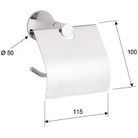 Товар: Держатель туалетной бумаги Remer Delicata DE60CR с крышкой Хром - фото 2 Держатель туалетной бумаги Remer Delicata DE60CR с крышкой Хром — фото 2, Держатели туалетной бумаги