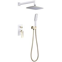 Душевая система Boheme Venturo 384-W Белая Золото — фото 1, Душевое оборудование. Душевая программа